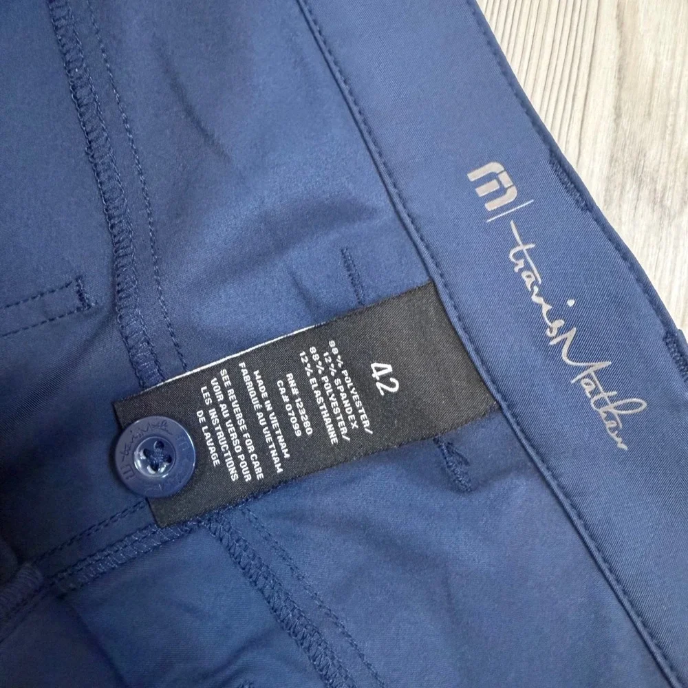 TravisMathew Open To Close 2.0 Mens Navy Blue Golf Performance Pants 42 1MX556